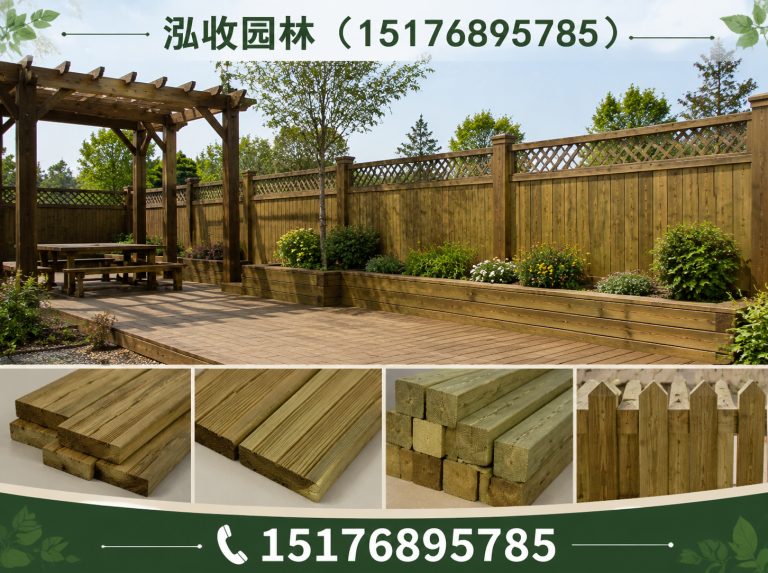 镇江京津冀防腐木工程展示图